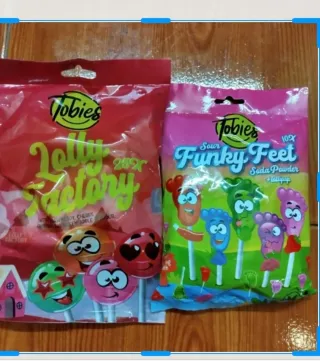 2 Embalagens de Chupas Tobies