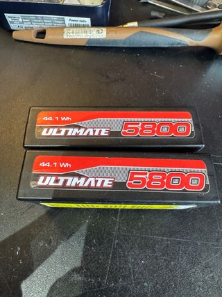 2 Baterías Lipo Ultimate 7.6V 5800mAh 120C