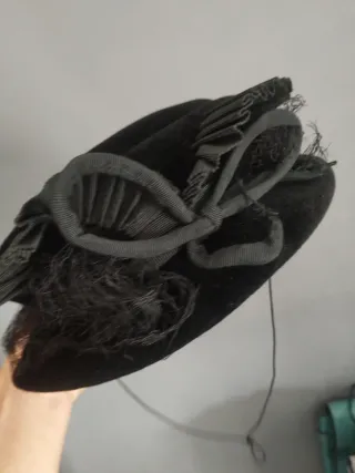 Cappello vintage cappellificio La Familiare nero