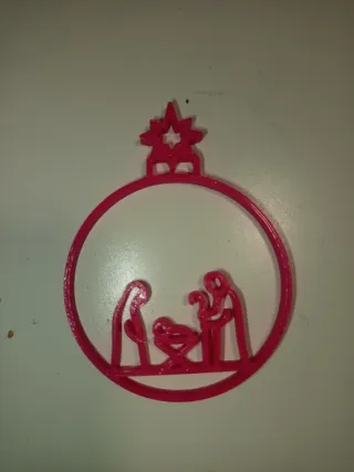 Bola de navidad belén