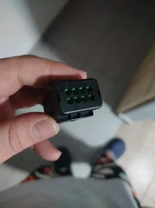 Conector 8 pines negro