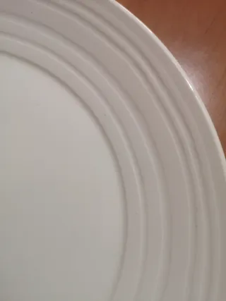 Set 6 Piatti Piani Porcellana Bianchi