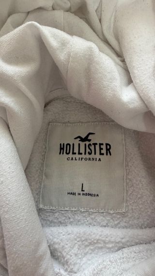 Sudadera Hollister Vintage Blanca talla L