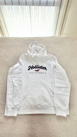 Sudadera Hollister Vintage Blanca talla L