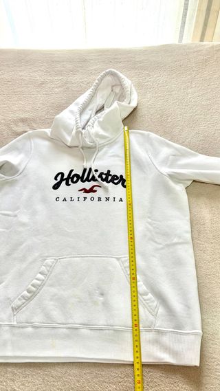 Sudadera Hollister Vintage Blanca talla L