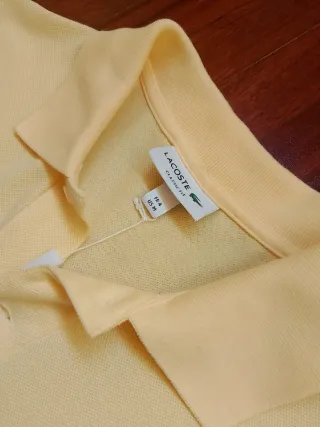 Polo Lacoste Amarillo Talla M