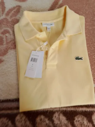 Polo Lacoste Amarillo Talla M