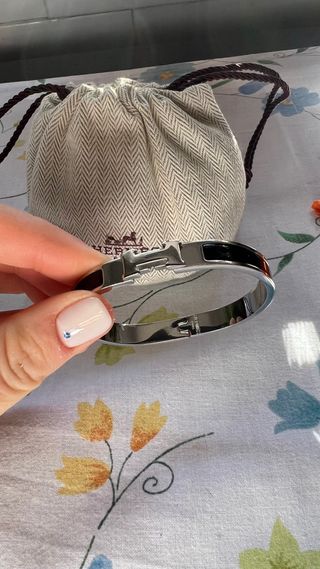 Pulsera original Hermès modelo Clic H