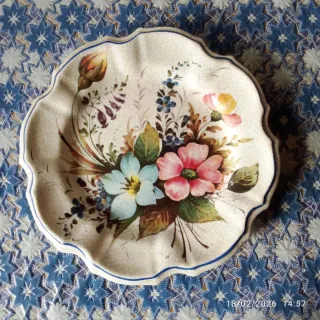 Nr.4 Piatti decorativi floreali