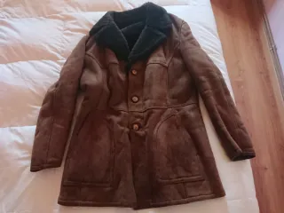 Chaqueta ante marrón oscuro