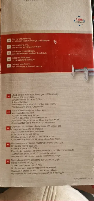 Estabilizadores Fiamma para caravana/furgoneta