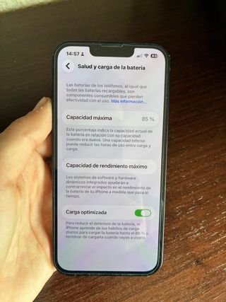 iPhone 13 128GB Azul 85% Batería + Fundas