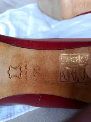 Décolleté donna tacco bordeaux