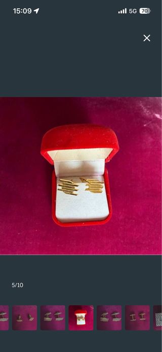 Gemelos Banco Hispano Americano Sin Estrenar