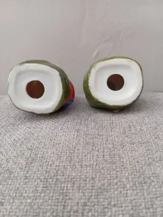 Figuras cerámica budas orientales (2 uds)