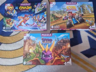 Pack Puzzles Crash Bandicoot y Spyro