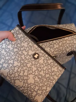 Bolso Tous Gris y Blanco