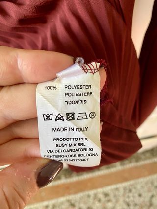 Camicia donna con fiocco bordeaux