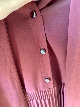 Camicia donna con fiocco bordeaux