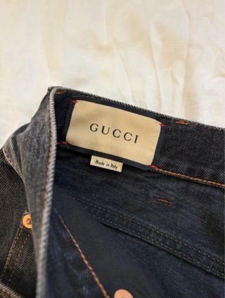 Vaqueros Gucci Hombre Azul Oscuro Talla M