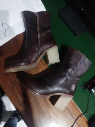 Stivali Manas donna vera pelle marrone 41