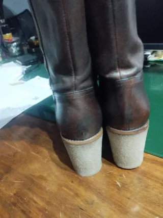 Stivali Manas donna vera pelle marrone 41