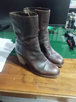 Stivali Manas donna vera pelle marrone 41