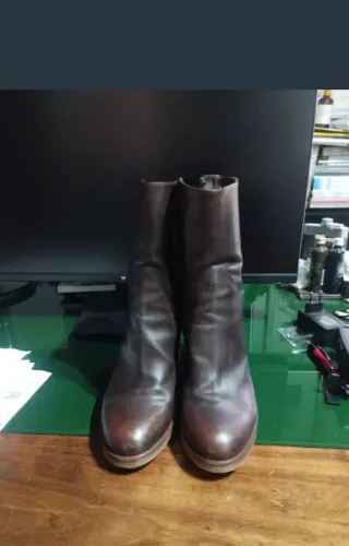 Stivali Manas donna vera pelle marrone 41