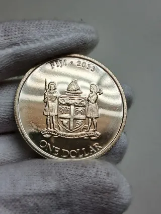 Moneda 1/2 Oz Plata Tortuga Islas Fiji