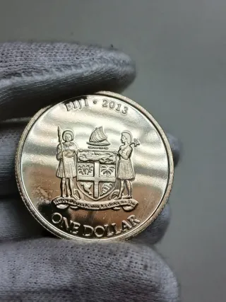 Moneda 1/2 Oz Plata Tortuga Islas Fiji