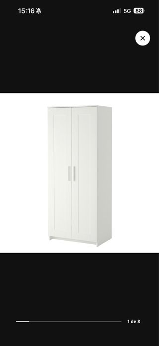 Guardaroba Ikea Brimnes Bianco