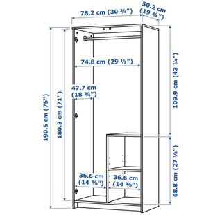 Guardaroba Ikea Brimnes Bianco