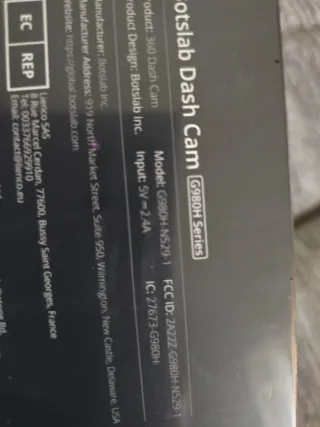 Botslab Dash Cam G980H Series