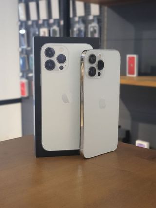 IPHONE 13 PRO MAX 256GB PLATA BATE. 100%