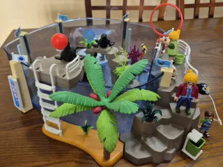 Acuario Playmobil con figuras y accesorios