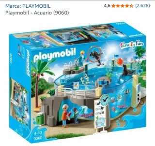 Acuario Playmobil con figuras y accesorios