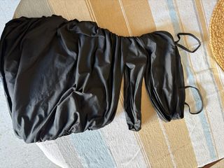 Vestido negro tirantes corto