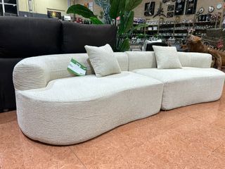 Sofá elegante 6 plazas beige