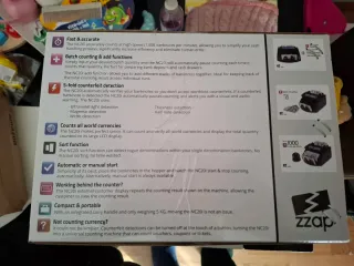 ZZap NC20i Contador Billetes y Detector Falsos