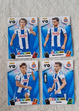 Cromos Panini Adrenalyn XL Espanyol repetidos