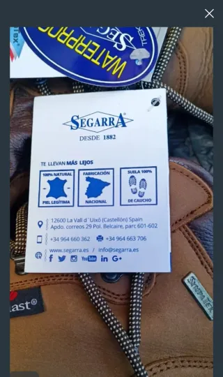 Botas Trekking Segurra Piel Talla 39