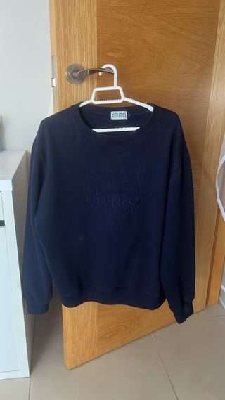 Sudadera Kenzo Azul con Logo Tigre