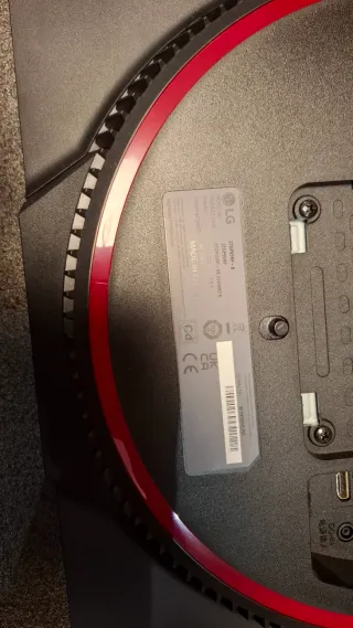 Monitor LG Negro/Rojo