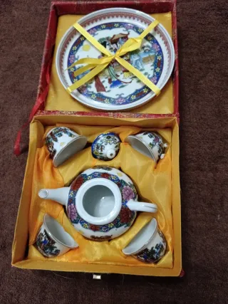 Servizio Tè/Sakè Miniatura Decorato