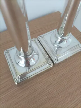 Candelabri antichi in argento placcato vintage