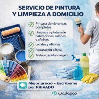 Servicio de limpieza y pintura a domicilio