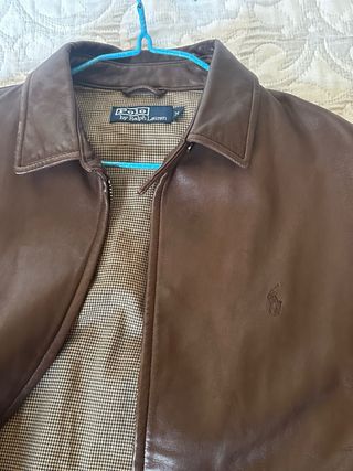 Chaqueta de cuero Polo Ralph Lauren marrón