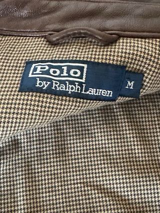 Chaqueta de cuero Polo Ralph Lauren marrón