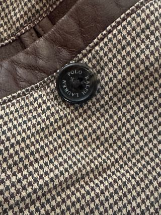 Chaqueta de cuero Polo Ralph Lauren marrón