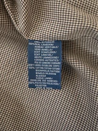 Chaqueta de cuero Polo Ralph Lauren marrón